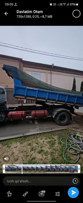 Isuzu samasval musor qum kliniz semon tashish xizmati