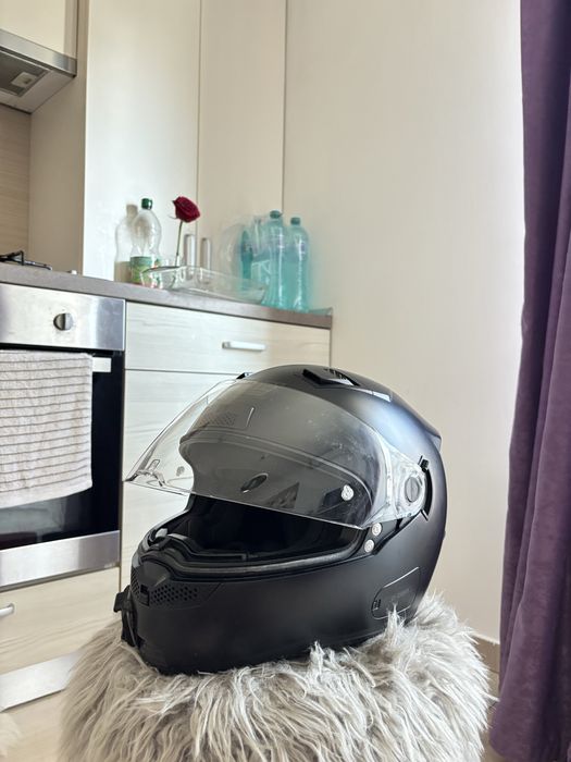 Casca moto neagra   nolan