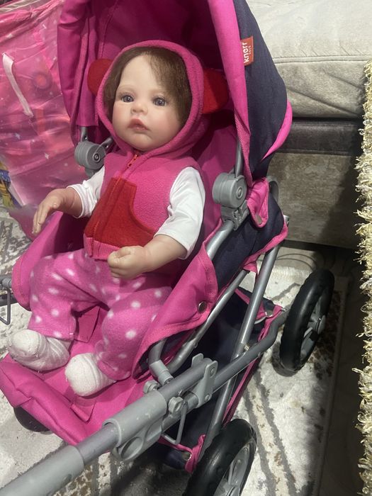 Кукла Реборн + коляска. Игрушки для девочки.