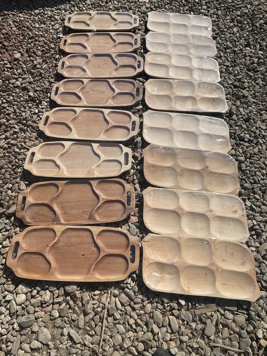 Set Platou 12+ 1 lemn Arin și fag