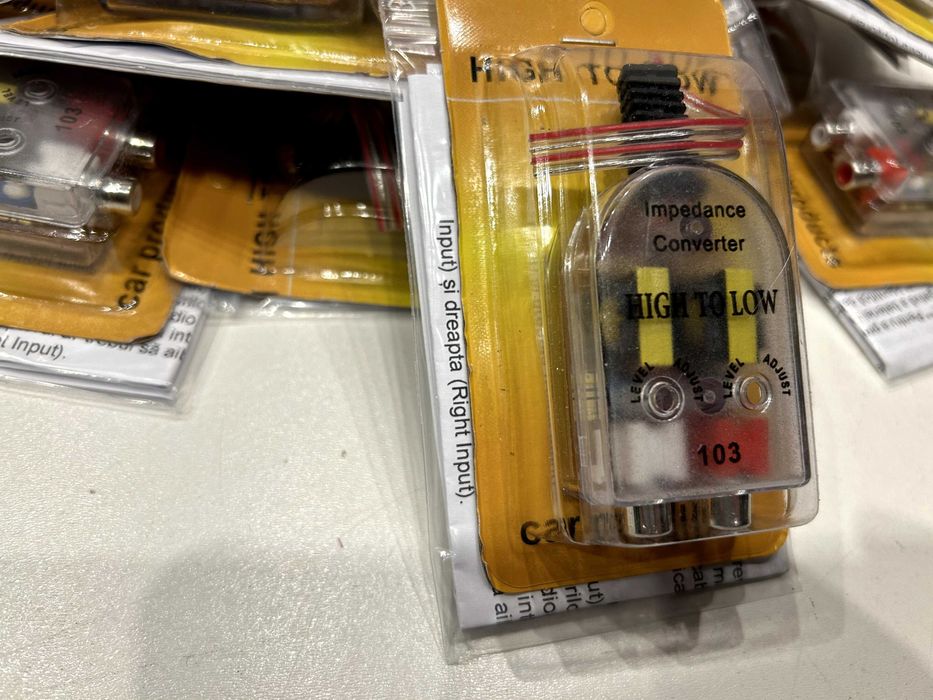 Convertor semnal subwoofer amplificator statie  High Low la RCA