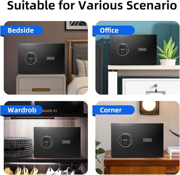 Биометрик (отпечатка) электронный сейф Доставка бепул