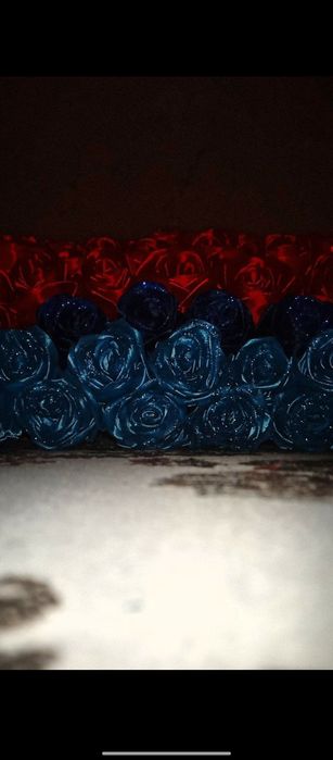 Букеты из атласных лент