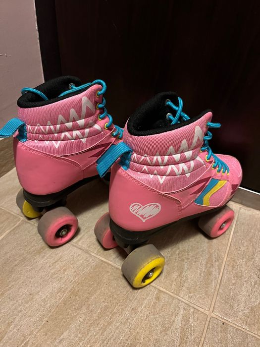 Детски розови кънки