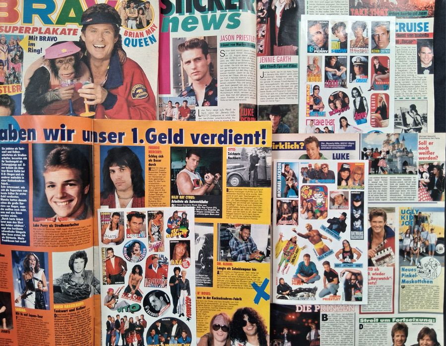 Голяма Колекция Стари Немски Списания BRAVO / POPCORN 175 Броя