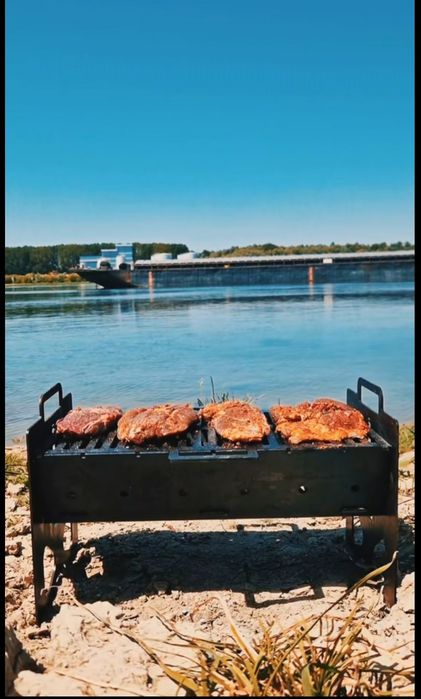 Grătar portabil,pliabil pt camping, picnic grill  ușor asamblat