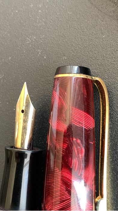 Винтидж немска писалка PROVITAR 14K – златно перо, бутонен пълнител.