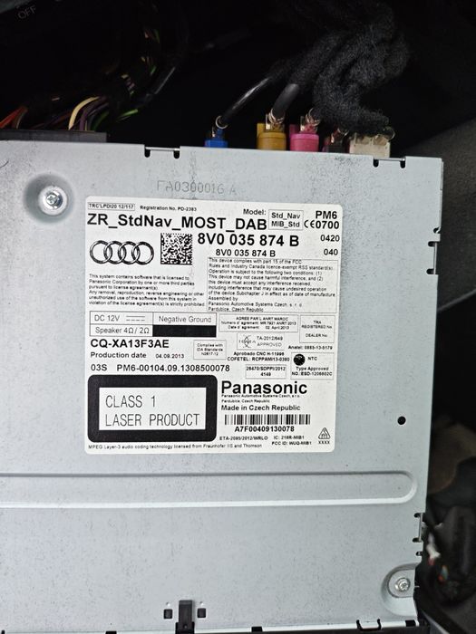 MMI/ Навигация,мултимедия за Audi 8V0 035 874 B
