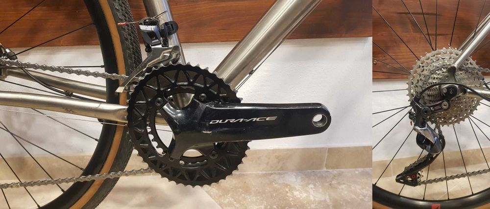 Gravel Reilly Gradient, titan, Dura Ace 2x11 mecanic, marime S 165-175