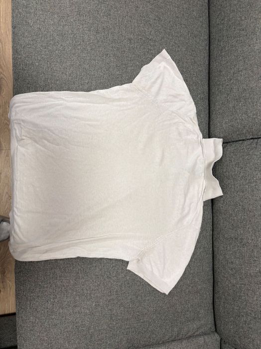 Бяла Тениска с поло яка Mango