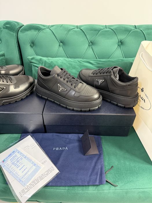 Adidasi Prada piele naturala 100% Full Box colectie noua