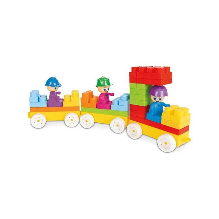 Set constructie Pilsan  368 piese in utie de depozitare cu roti