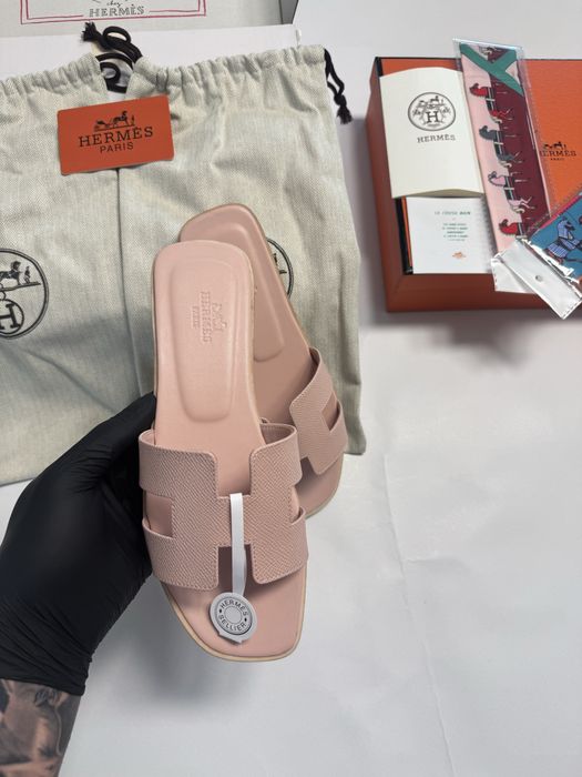 *PREMIUM* Papuci Hermès , Full Box, Mărimi 35/41 , 100% Piele Naturală