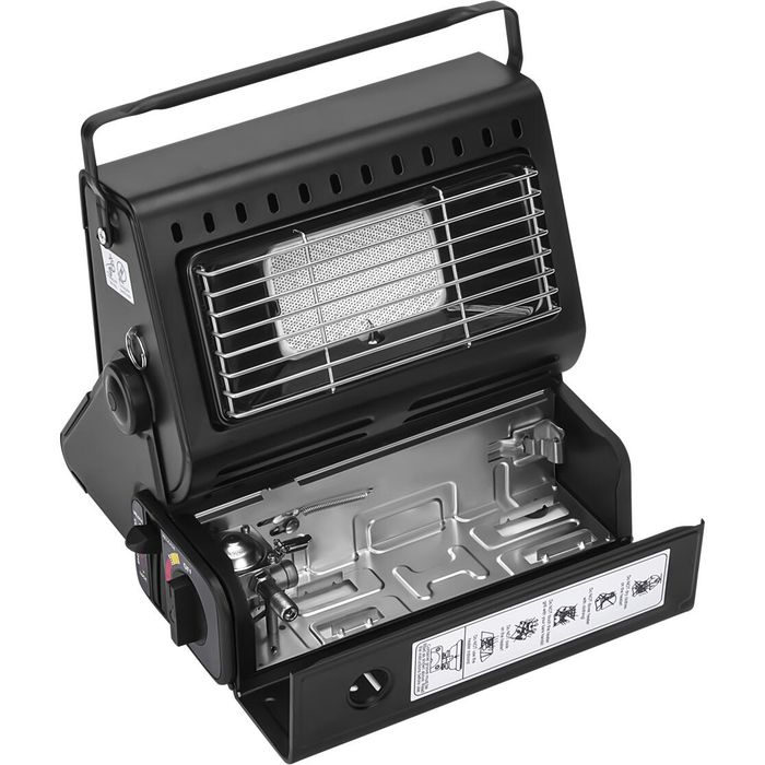 Incalzitor portabil si aragaz pentru camping 2 în 1, 1.8 Kw,