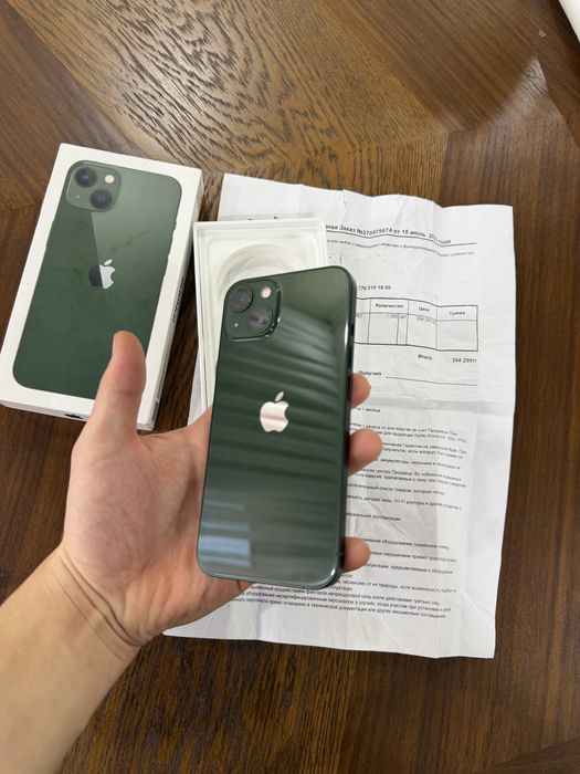 Iphone 13 128 gb green в красивом цвете