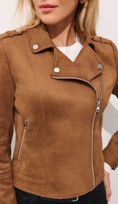 Велурено яке Mohito кафяво 34