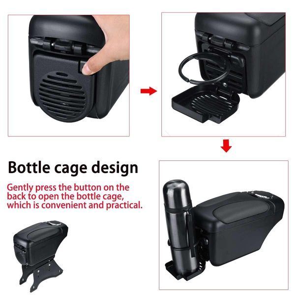 Универсален подлакътник - Барче с поставка за чаша + Кутия за съхранен