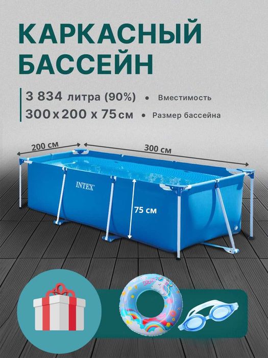 Karkasli hovuzlar, Intex metal ramkali basseynlar, +SOVG'A