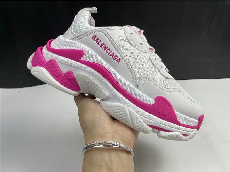 Balenciaga Triple S - Tan/Grey/Dark Red
