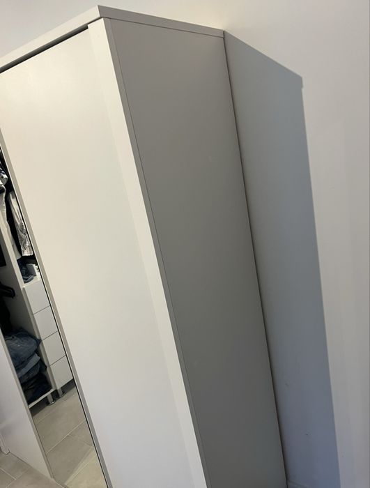 Dulap alb dressing cu oglinda, dimensiuni 167 x 197 cm