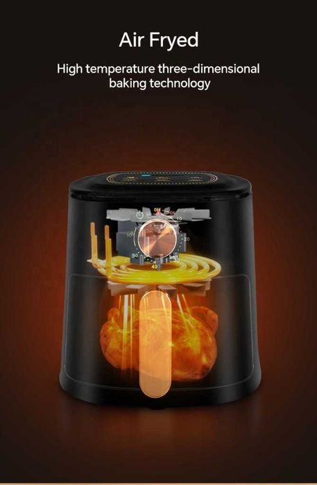 Уред за готвене без мазнина Air Fryer,4 л.,700W JD688