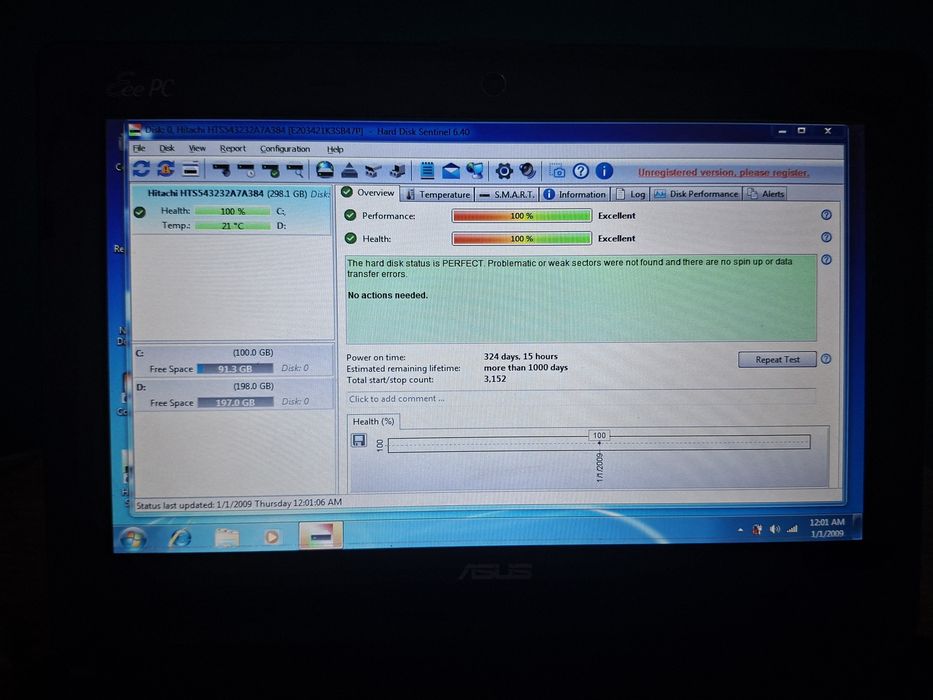 Laptop mini Asus 10 inch + incarcator