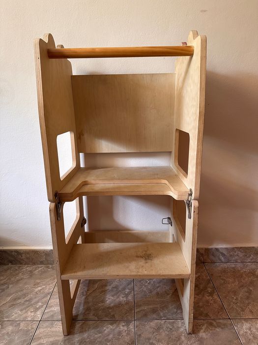 Дървена Монтесори кула 3-в-1