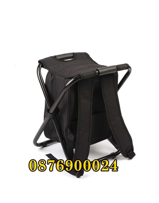 2в1 Сгъваем стол с хладилна раница за къмпинг риболов пикник туристиче