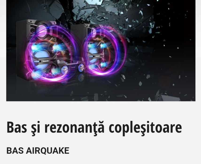 Panasonic SC-MAX4000 – 2400W RMS | Bas care se simte, nu doar se aude