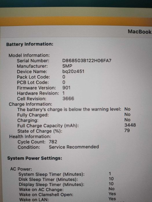 Vand MacBook Pro 2017 i5 8GB RAM A1708