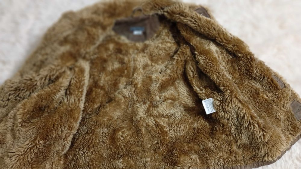 Детска шуба от естествена кожа 122 размер