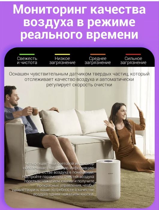 Xiaomi air purifer 4 compact 27 квадрат. Глобал. Очиститель.