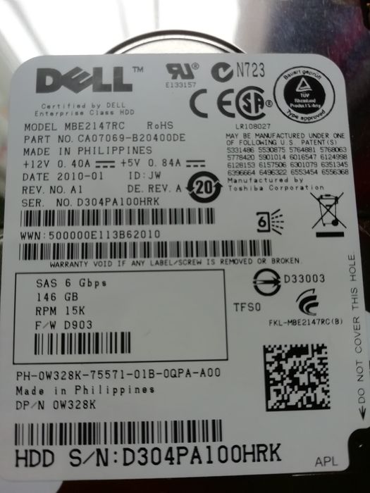 Hdd laptop Dell hdd