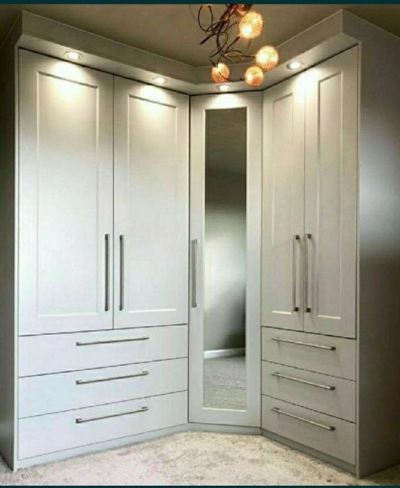 Есть в наличии из МДФ. Шкаф угловой