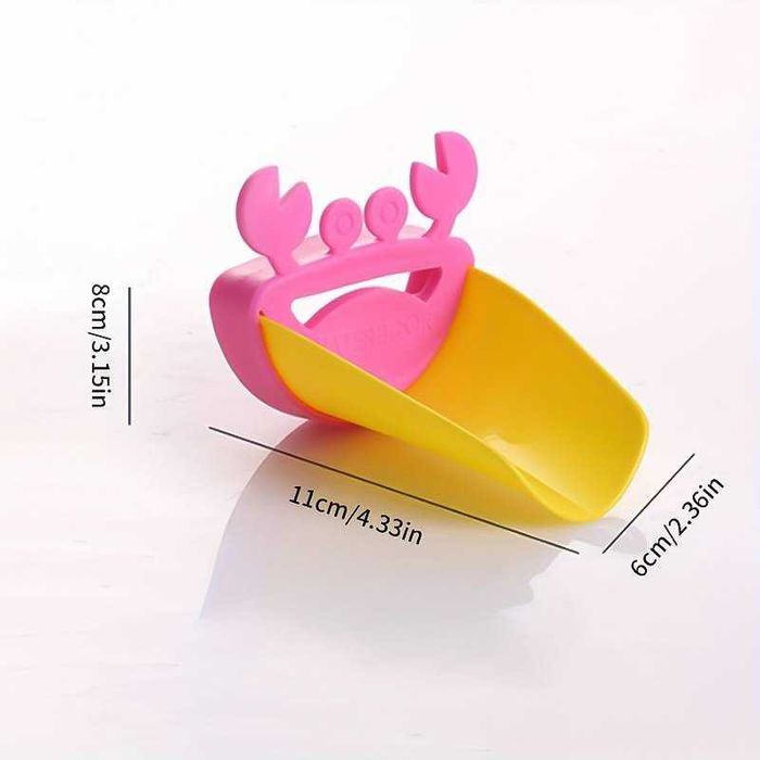 Забавен детски удължител за чешма във форма на рак