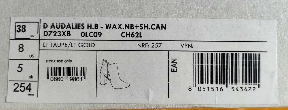Botine Geox din piele mărimea 38