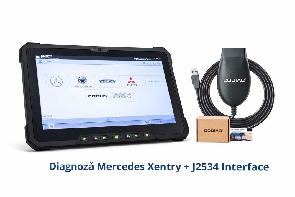 Tabletă Dell Rugged 7212 Diagnoză Mercedes Xentry DAS Tester Auto Pro