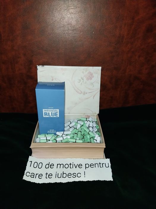 Seturi 100 de motive pentru care te iubesc  plus parfum avon