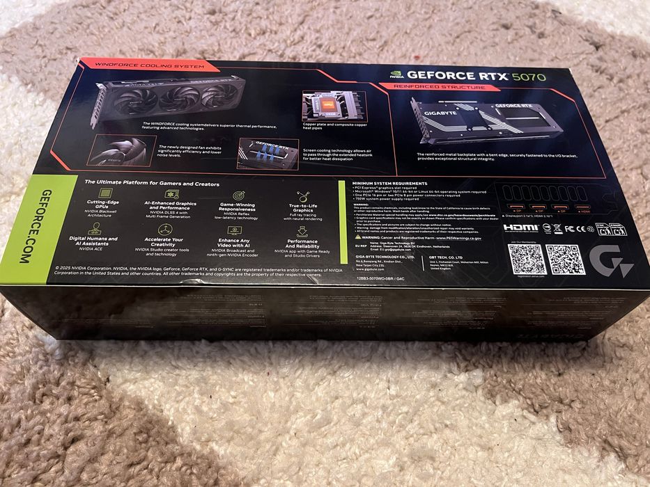 GIGABYTE GeForce RTX 5070 Gaming OC 12G