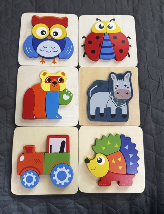 Дървени пъзели за деца