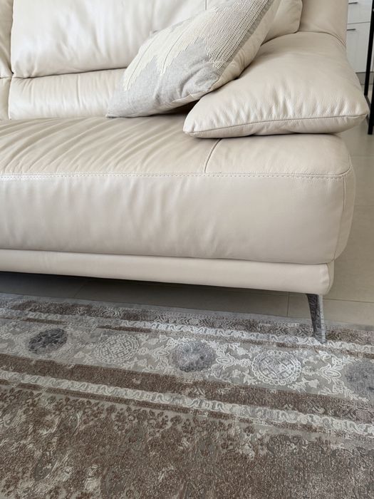 Vand 2 canapele fixe piele Mobexpert