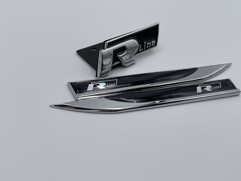 Set embleme VW R-line negru nou