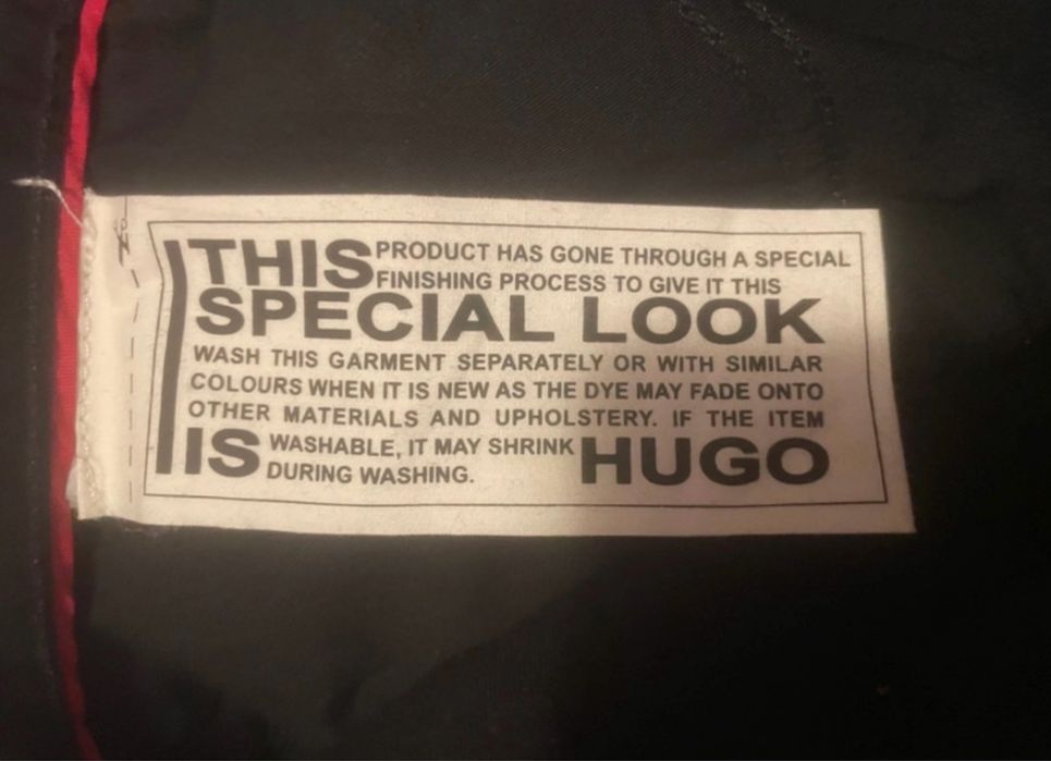 Blugi Hugo Boss Oil Spill Denim Waxed