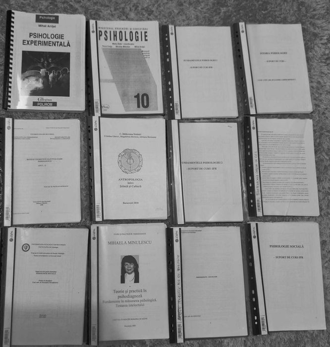 Cursuri printate Facultatea de Psihologie-10 Lei buc
