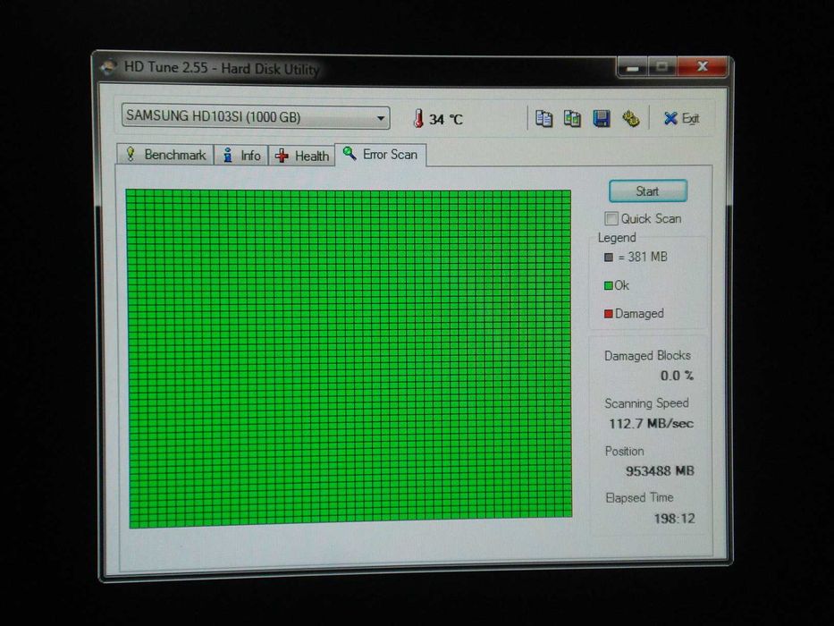 HDD Samsung 1TB / 1000GB 32m buffer sata testat full