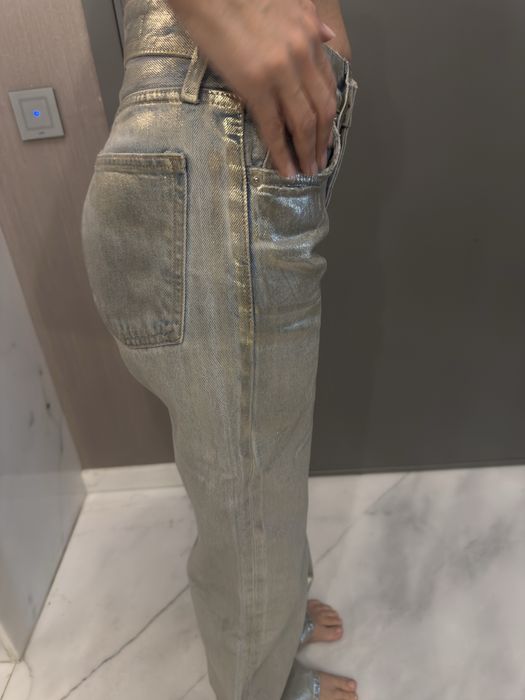 Дънки сребристи ZARA