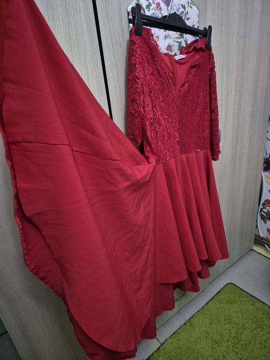 Rochie ocazie damă,cloș,asimetrică