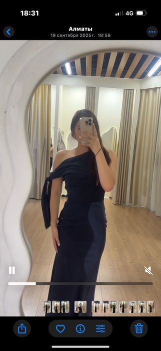 Платье темно синий цвет М ка новый за 15 к