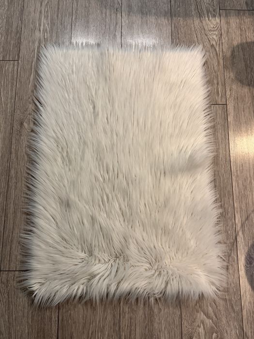 Covor Din Blana Alb