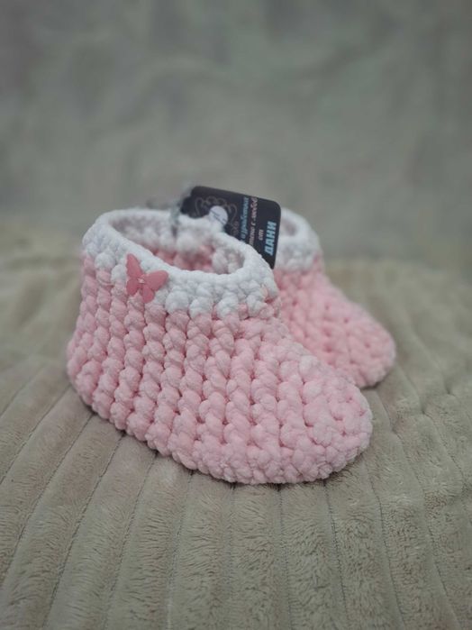 Детски плетени пантофки